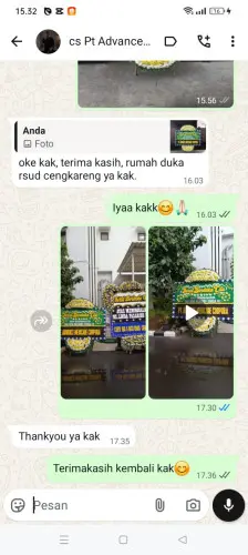 Testimonial Papan Bunga Pernikahan karangkamulyan