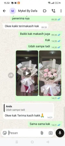 Testimonial Buket Bunga karangkamulyan