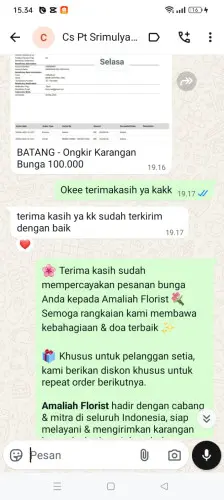 Testimonial Papan Bunga karangkamulyan