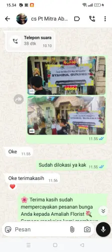 Testimonial Papan Bunga karangkamulyan
