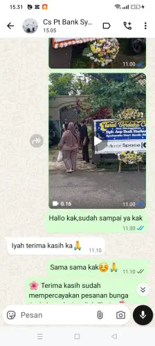 Testimonial Papan Bunga karangkamulyan